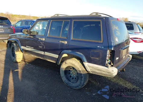 2000 Jeep Cherokee Sport из США, поврежденный, VIN 1J4FF48S7YL125913
